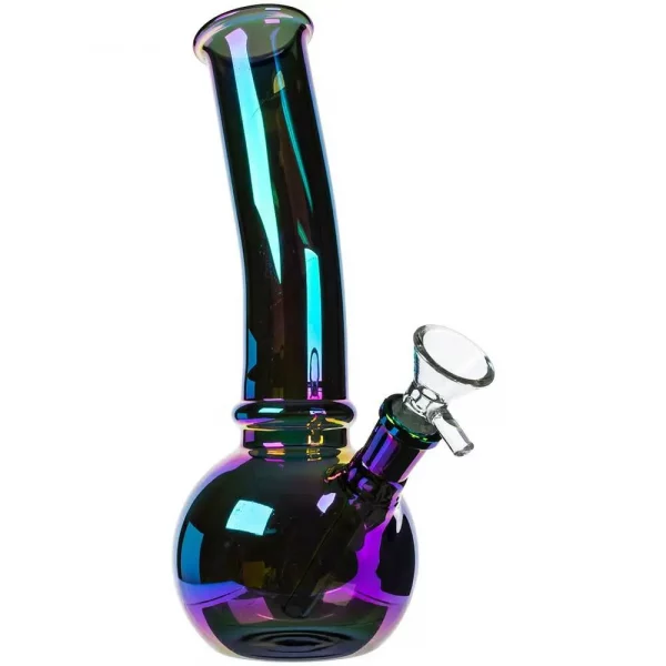 HILLSIDE GLASS 8" IRIDESCENT BUBBLE BONG